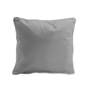 Poszewka satynowa 40×40 szara jasna z lamówką Mako Satin 62 965054 Poszewka satynowa 40×40 szara jasna z lamówką Mako Satin 62 965054