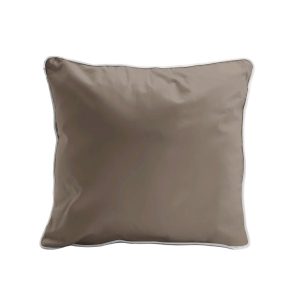 Poszewka satynowa 40×40 taupe z lamówką Mako Satin 62 965034 Poszewka satynowa 40×40 taupe z lamówką Mako Satin 62 965034