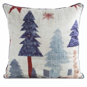 Poszewka świąteczna 168 kolorowa 45×45 cm choinki dekoracyjna 961520
