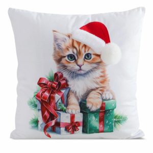 Poszewka świąteczna 215 kolorowa 45×45 cm kotek dekoracyjna 950934 Poszewka świąteczna 215 kolorowa 45×45 cm kotek dekoracyjna 950934