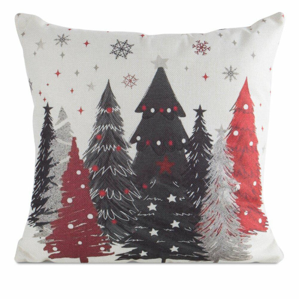 Poszewka świąteczna 232 beżowa 45x45 cm choinki dekoracyjna 961513