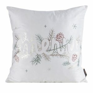 Poszewka świąteczna 243A biała 45×45 cm ozdobna dekoracyjna 950937 Poszewka świąteczna 243A biała 45×45 cm ozdobna dekoracyjna 950937