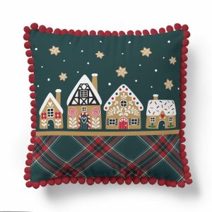 Poszewka świąteczna 45×45 domek z piernika – 5379 A – Christmas Deco 965149 Poszewka świąteczna 45×45 domek z piernika – 5379 A – Christmas Deco 965149