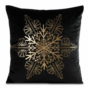 Poszewka świąteczna JOY/1A czarna 45×45 cm płatek śniegu dekoracyjna 961498 Poszewka świąteczna JOY/1A czarna 45×45 cm płatek śniegu dekoracyjna 961498