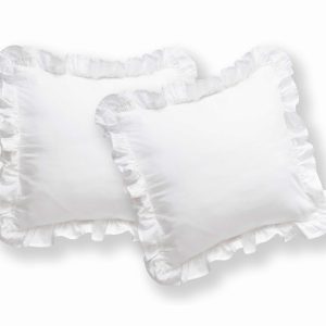 Poszewki bawełniane Pure 40×40 białe z falbanką 2 szt. 1064670 Poszewki bawełniane Pure 40×40 białe z falbanką 2 szt. 1064670