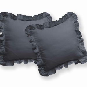 Poszewki bawełniane Pure 40×40 grafitowe z falbanką 2 szt. 1064675 Poszewki bawełniane Pure 40×40 grafitowe z falbanką 2 szt. 1064675