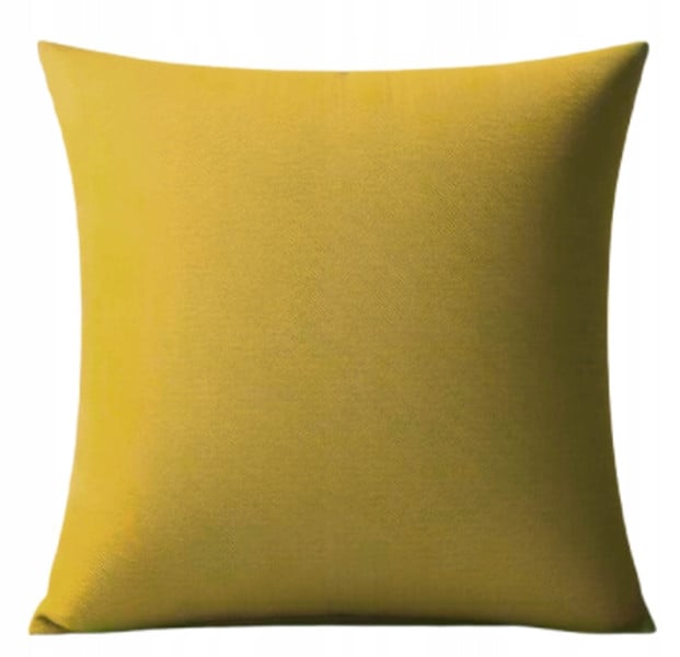 Poszewki dekoracyjne na poduszki 45x45 cm welur MUSZTARDOWA 437328