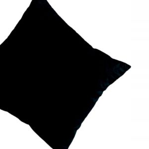 Poszewki dekoracyjne na poduszki 50×40 cm welur CZARNY 441275 Poszewki dekoracyjne na poduszki 50×40 cm welur CZARNY 441275
