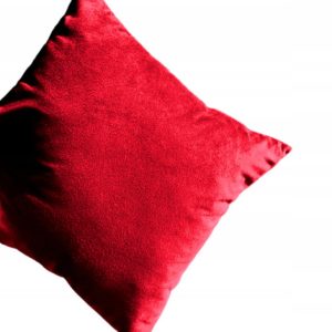 Poszewki dekoracyjne na poduszki 50×40 cm welur CZERWONY 441258 Poszewki dekoracyjne na poduszki 50×40 cm welur CZERWONY 441258