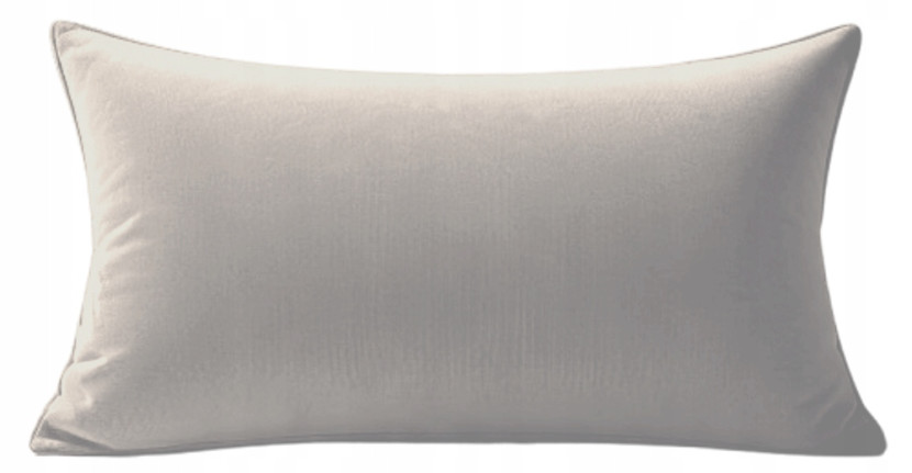 Poszewki dekoracyjne na poduszki 60x50 cm welur BEIGE BEŻ 304224