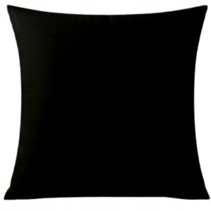 Poszewki dekoracyjne na poduszki jaśki 45×45 cm welur CZARNY 437364 Poszewki dekoracyjne na poduszki jaśki 45×45 cm welur CZARNY 437364