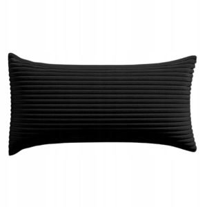 Poszewki premium na poduszki 45×25 cm welur sztruks CZARNY 354818 Poszewki premium na poduszki 45×25 cm welur sztruks CZARNY 354818