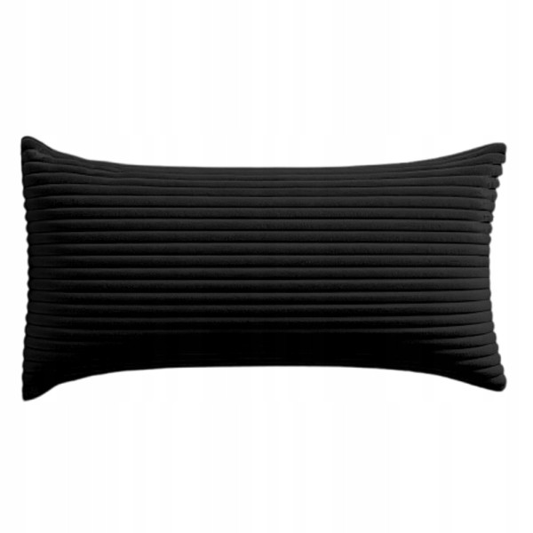 Poszewki premium na poduszki 45x25 cm welur sztruks CZARNY 354818