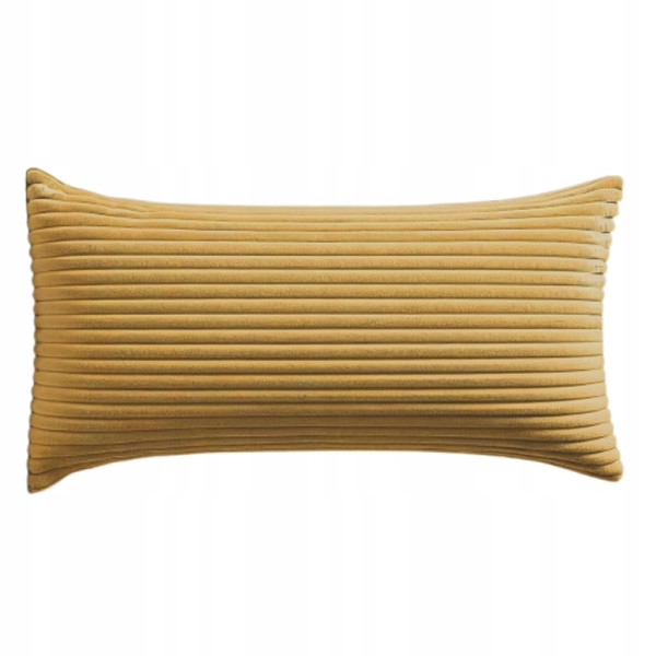 Poszewki premium na poduszki 45x25cm welur sztruks MUSZTARDA 350755