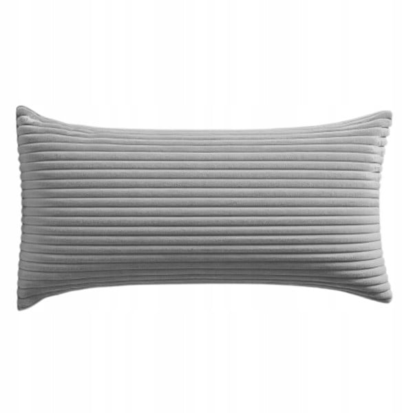 Poszewki premium na poduszki 50x25cm welur sztruks SZARY 437351