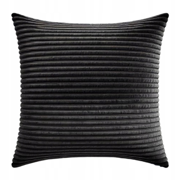Poszewki premium na poduszki 50x35 cm welur sztruks CZARNY 437329