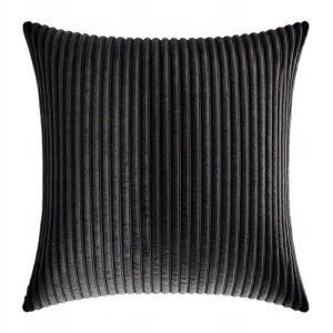 Poszewki premium na poduszki 70×60 cm welur sztruks CZARNY 354805 Poszewki premium na poduszki 70×60 cm welur sztruks CZARNY 354805
