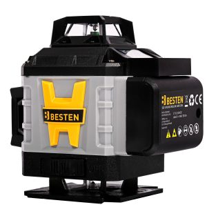 Poziomica laserowa 4D 16L, statyw 118cm, zielony laser, BESTEN 795478 Poziomica laserowa 4D 16L, statyw 118cm, zielony laser, BESTEN 795478
