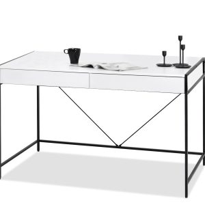 Praktyczne biurko Unif 123×60 czarno białe 312229 Praktyczne biurko Unif 123×60 czarno białe 312229