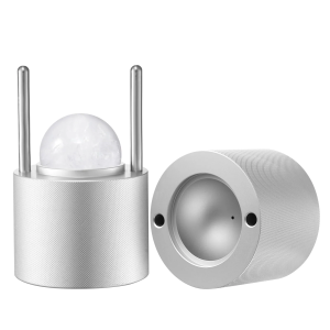 Prasa do kul lodowych metaliczna 53mm aluminiowa z akcesoriami do drinków 963931