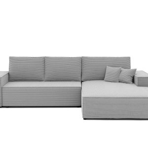 Prawostronny narożnik NOVA z funkcją spania – szary 704058 Prawostronny narożnik NOVA z funkcją spania – szary 704058