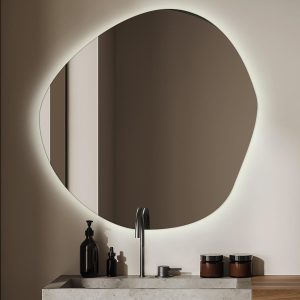 Premium Lustro Z Oświetleniem LED Do Łazienki 68×67 cm 117414 Premium Lustro Z Oświetleniem LED Do Łazienki 68×67 cm 117414