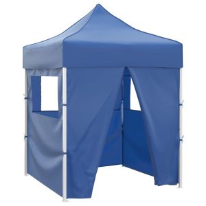 Profesjonalny, składany namiot imprezowy, 4 ściany, 2×2 m, stal 617272 Profesjonalny, składany namiot imprezowy, 4 ściany, 2×2 m, stal 617272