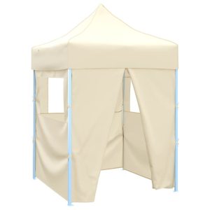 Profesjonalny, składany namiot imprezowy, 4 ściany, 2×2 m, stal 617218 Profesjonalny, składany namiot imprezowy, 4 ściany, 2×2 m, stal 617218