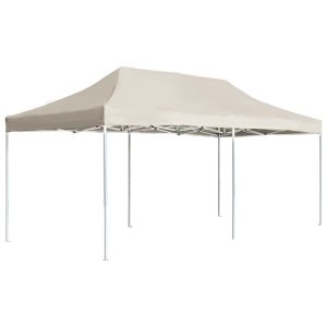 Profesjonalny, składany namiot imprezowy, 6 x 3 m, kremowy 617594 Profesjonalny, składany namiot imprezowy, 6 x 3 m, kremowy 617594
