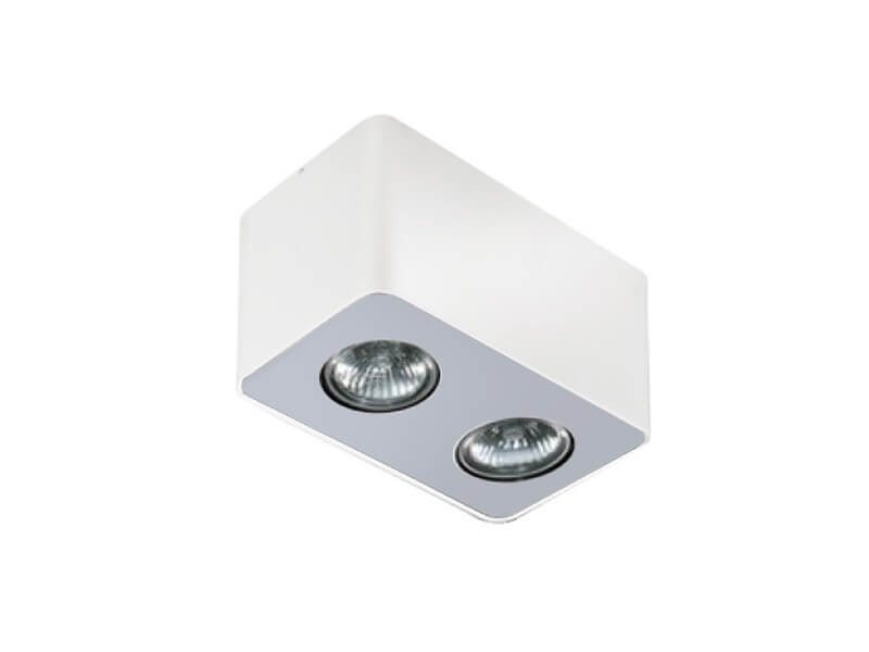 Prostokątna lampa sufitowa Nino AZ1386 biała aluminium 194662