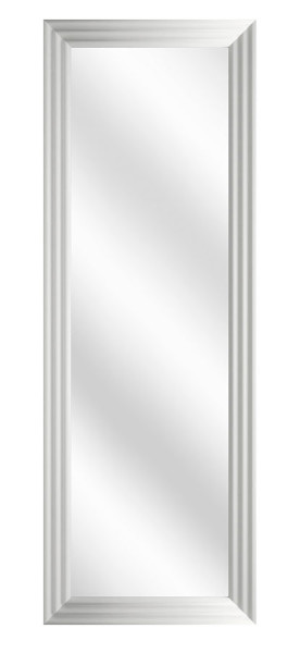Prostokątne lustro ścienne w białej ramie - Riax 357510