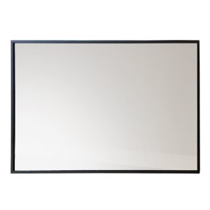Prostokatne lustro wiszące AXION, 60 x 40 cm, czarne 974038 Prostokatne lustro wiszące AXION, 60 x 40 cm, czarne 974038