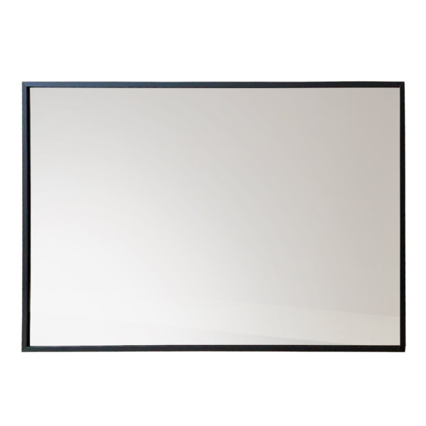 Prostokatne lustro wiszące AXION, 60 x 40 cm, czarne 974038