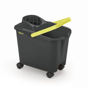 Prostokątne wiadro na kółkach 14 ltr z wyciskaczem Mery 726768