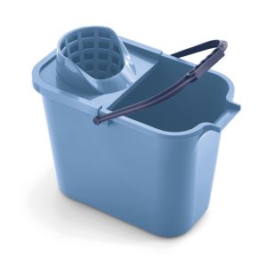 Prostokątne wiadro z wyciskaczem Mery – 14 ltr, Niebieski 726771