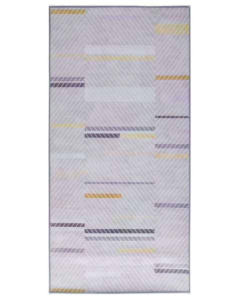 Prostokątny dywan 80x150 cm szary żółty 58494