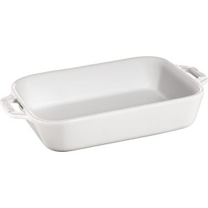 Prostokątny półmisek ceramiczny Staub – 1.1 ltr, Biały 674235