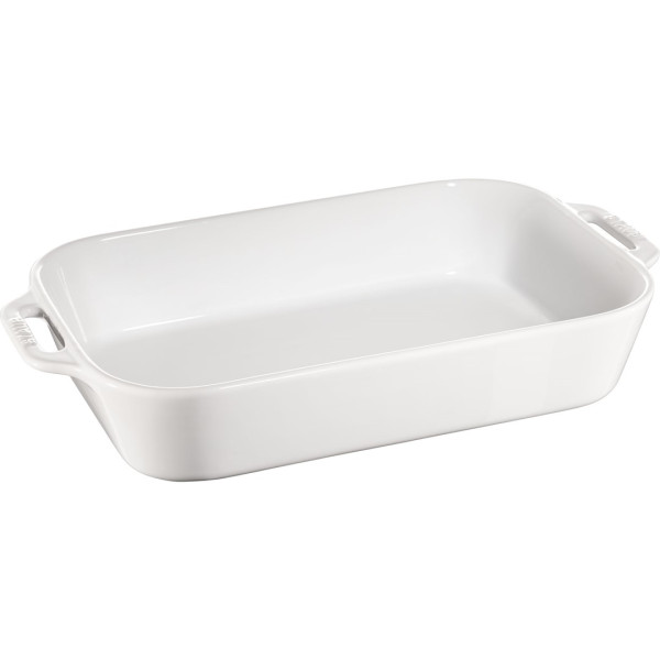 Prostokątny półmisek ceramiczny Staub - 4.5 ltr, Biały 674239