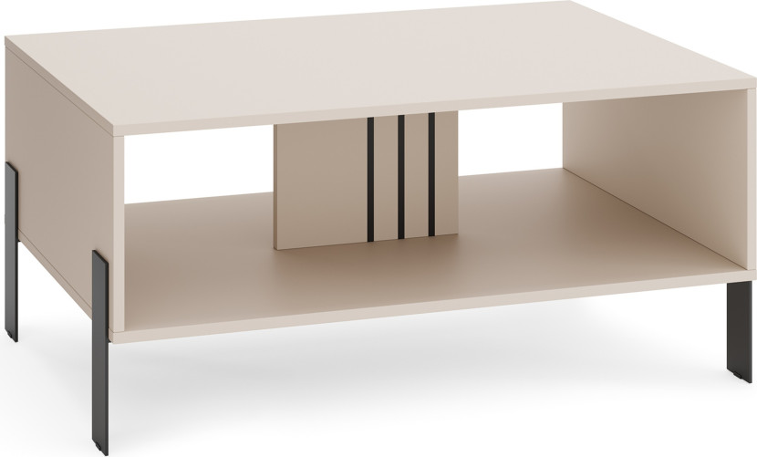 Prostokątny stolik kawowy 100 cm do salonu NUVIO kaszmir 996278