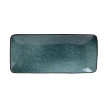 Prostokątny talerz Tierra 22x10cm niebieski 76214
