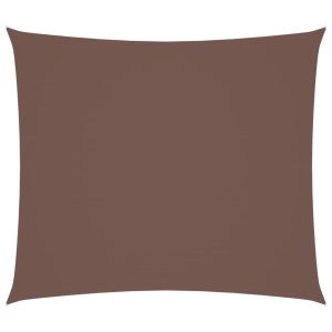 Prostokątny żagiel ogrodowy, tkanina Oxford, 2,5×3 m, brązowy 631849 Prostokątny żagiel ogrodowy, tkanina Oxford, 2,5×3 m, brązowy 631849