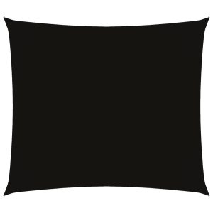 Prostokątny żagiel ogrodowy, tkanina Oxford, 2,5×3 m, czarny 631974 Prostokątny żagiel ogrodowy, tkanina Oxford, 2,5×3 m, czarny 631974