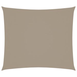 Prostokątny żagiel ogrodowy, tkanina Oxford, 2,5×3 m, taupe 631963 Prostokątny żagiel ogrodowy, tkanina Oxford, 2,5×3 m, taupe 631963