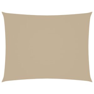 Prostokątny żagiel ogrodowy, tkanina Oxford, 2,5×4 m, beżowy 631909 Prostokątny żagiel ogrodowy, tkanina Oxford, 2,5×4 m, beżowy 631909