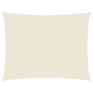 Prostokątny żagiel ogrodowy, tkanina Oxford, 2,5×4 m, kremowy 631948 Prostokątny żagiel ogrodowy, tkanina Oxford, 2,5×4 m, kremowy 631948
