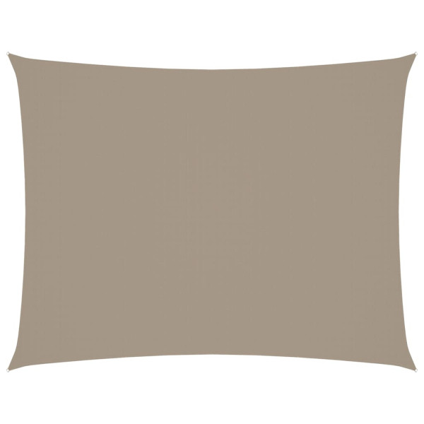 Prostokątny żagiel ogrodowy, tkanina Oxford, 2,5x4 m, taupe 632049