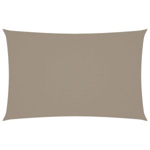 Prostokątny żagiel ogrodowy, tkanina Oxford, 2,5×5 m, taupe 631844 Prostokątny żagiel ogrodowy, tkanina Oxford, 2,5×5 m, taupe 631844