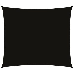 Prostokątny żagiel ogrodowy, tkanina Oxford, 2×2,5 m, czarny 631869 Prostokątny żagiel ogrodowy, tkanina Oxford, 2×2,5 m, czarny 631869