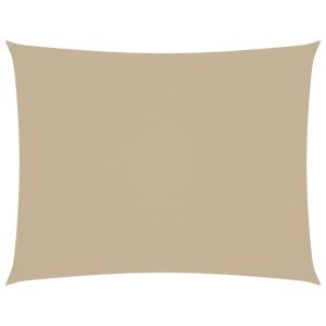 Prostokątny żagiel ogrodowy, tkanina Oxford, 2×3,5 m, beżowy 632029 Prostokątny żagiel ogrodowy, tkanina Oxford, 2×3,5 m, beżowy 632029