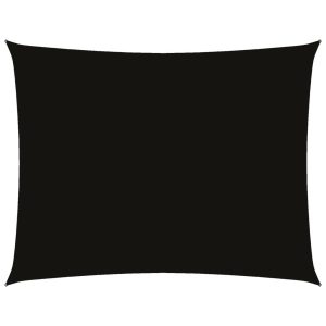 Prostokątny żagiel ogrodowy, tkanina Oxford, 2×3,5 m, czarny 631950 Prostokątny żagiel ogrodowy, tkanina Oxford, 2×3,5 m, czarny 631950